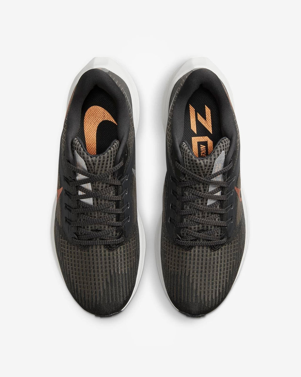 Nike Air Zoom Pegasus 39 Running Shoes in Black Orange DH4072-007 - product image from the listing.