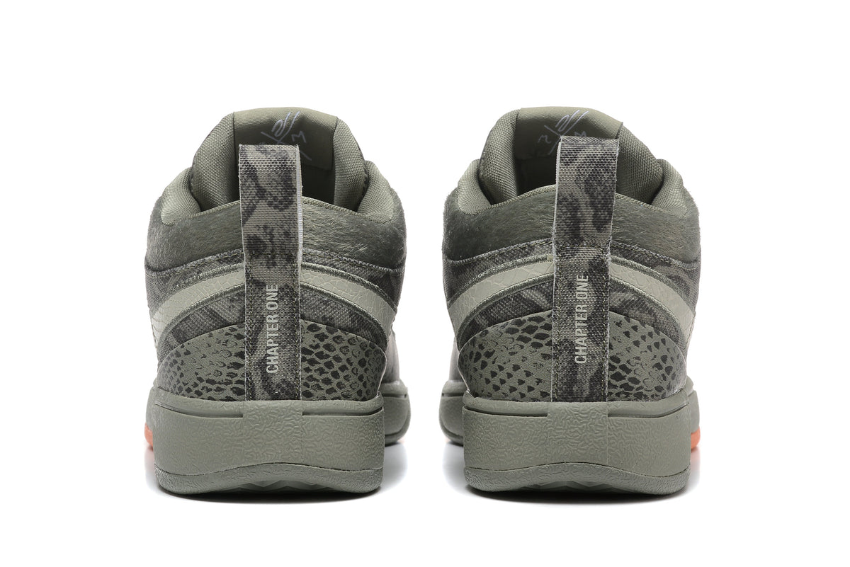 Nike Book 1 Basketball Footwear Grey Snakeskin Print - product image from the listing.