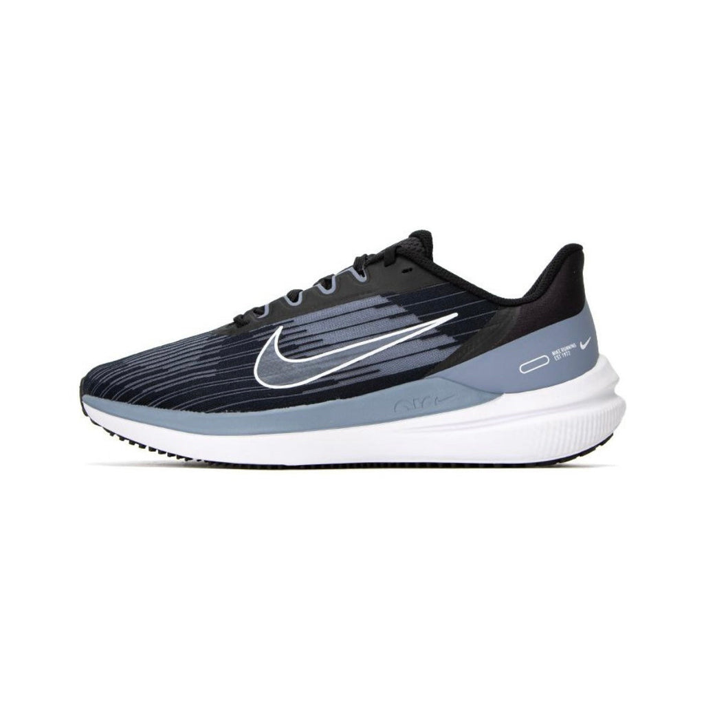 Nike Air Winflo 9 Running Shoes in Black Grey DD6203-008 - product image from the listing.