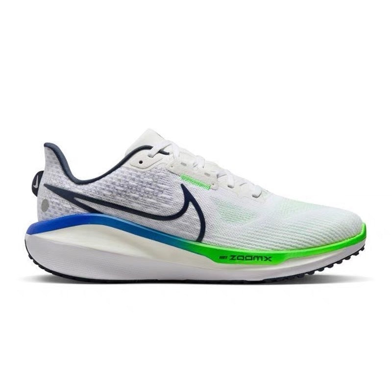 Nike Air Zoom Vomero 17 Running Shoes in White Green FB1309-100 - product image from the listing.