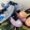 A BATHING APE BAPE SK8 STA Blue Gradient Trainers W291002 - product image from the listing.