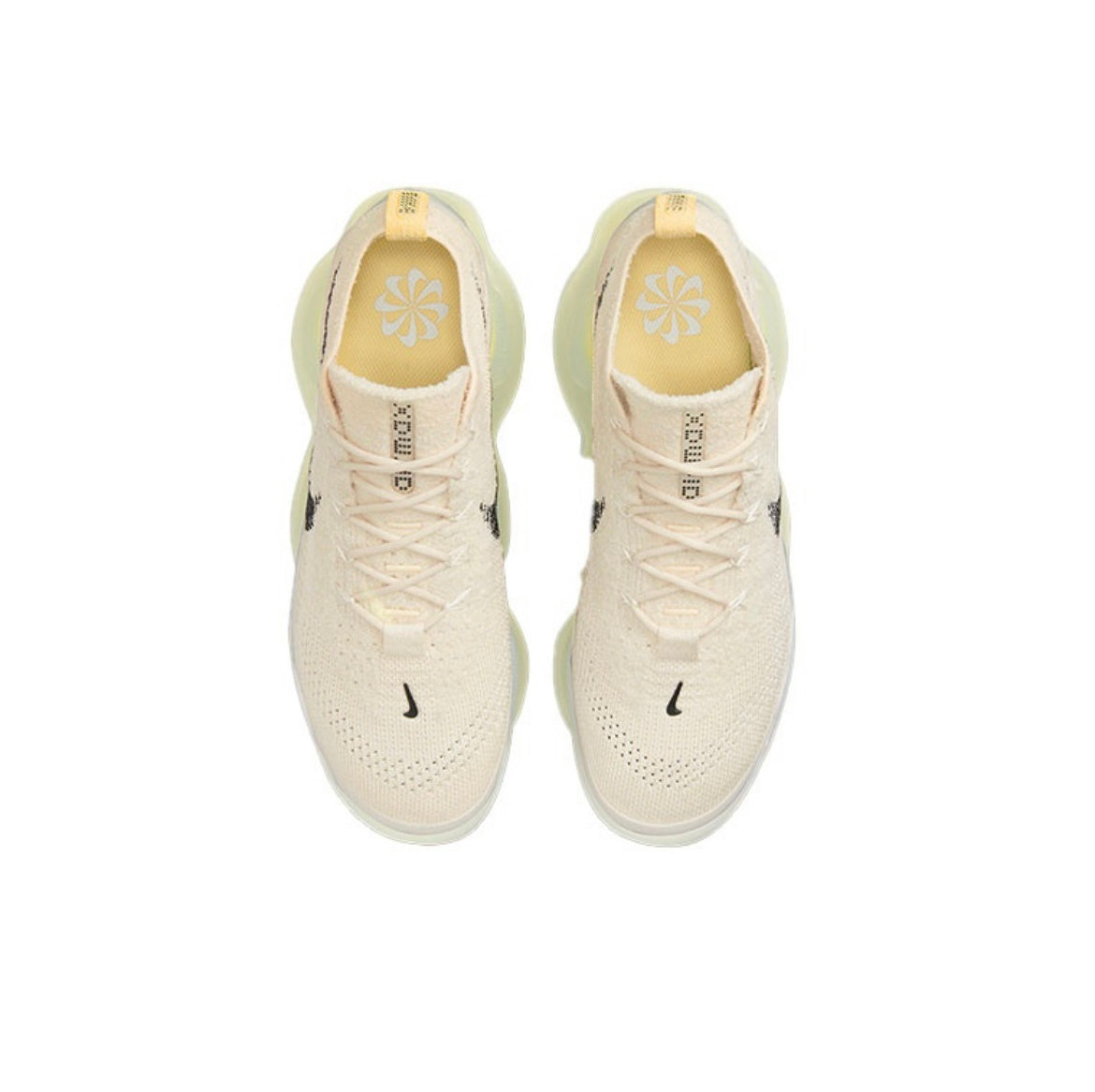 Cream and Yellow Nike Air Max Scorpion Sneakers DJ4701-001 - product image from the listing.