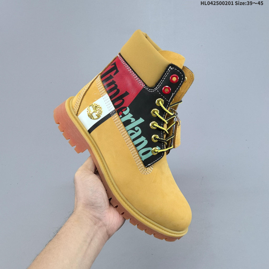 Timberland High-Top Lace-Up Boots, Wheat and in Black - product image from the listing.