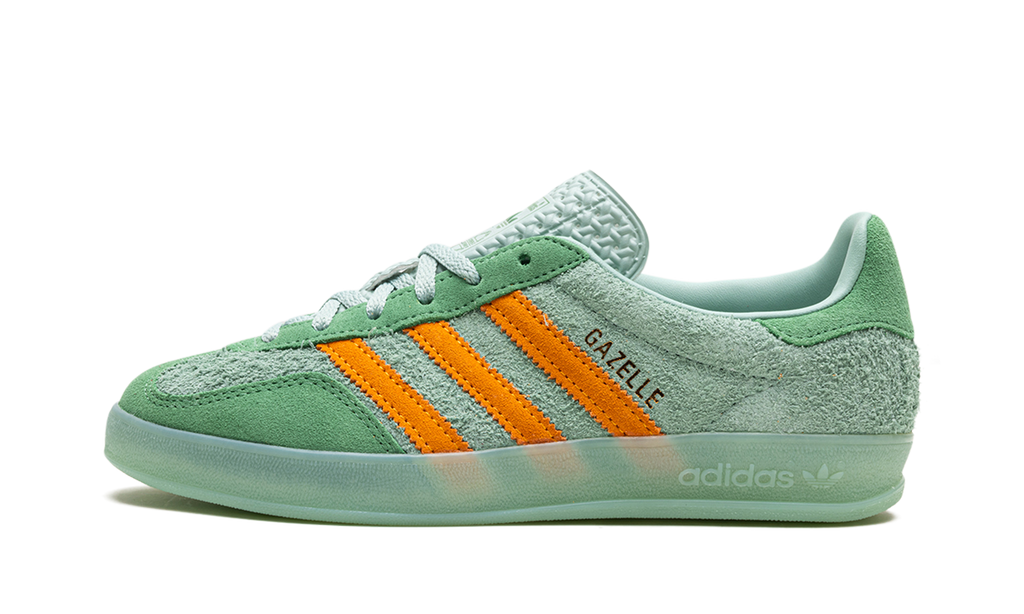 Women's Gazelle Indoor "Hazy Green Crew Yellow" IG6783 - product image from the listing.