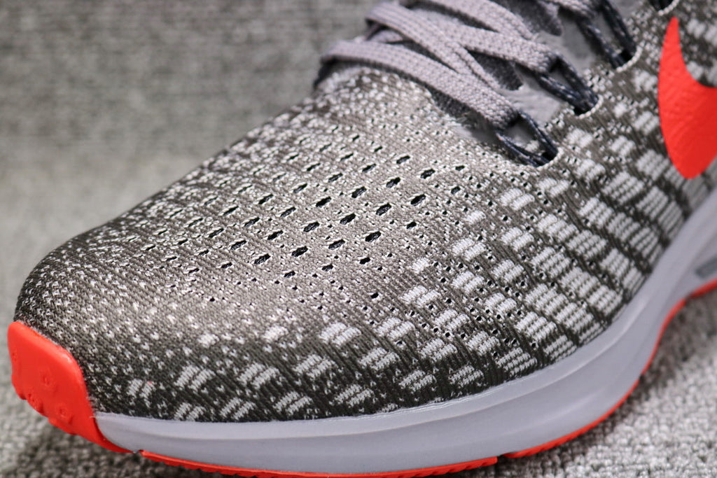 Nike Air Zoom Pegasus 35 Shoes for Running, Grey/Crimson 942851-006 - product image from the listing.