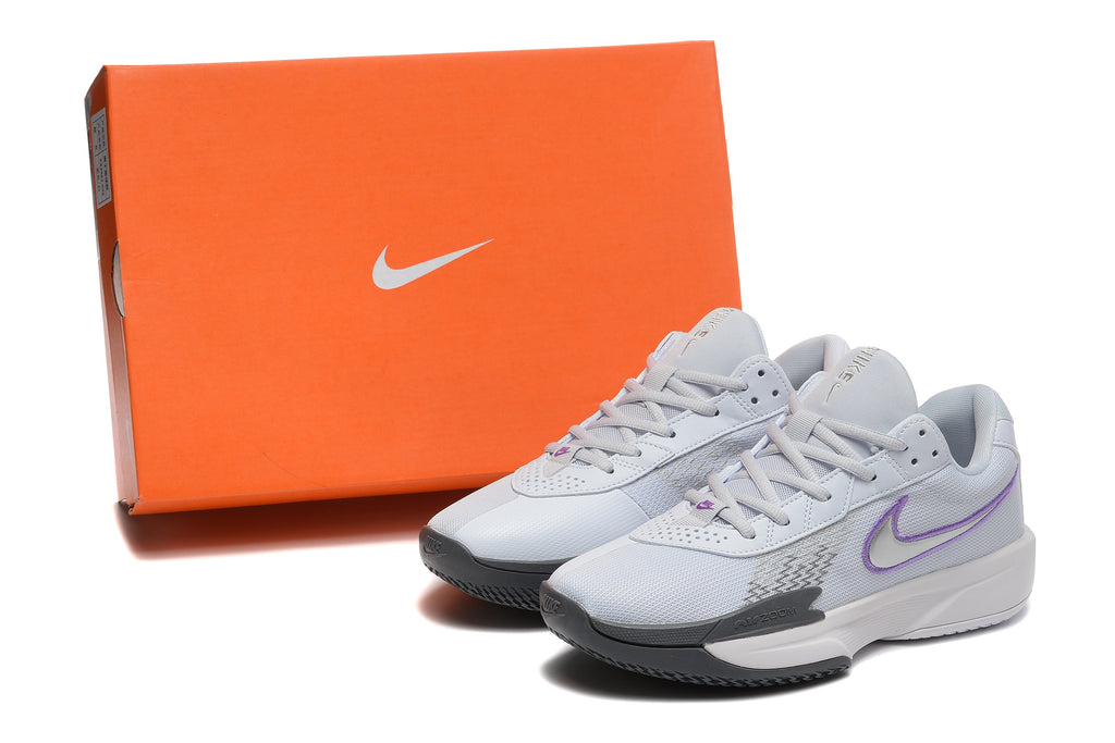 Nike Zoom Court Lite 3 White Grey Purple Tennis Footwear - product image from the listing.