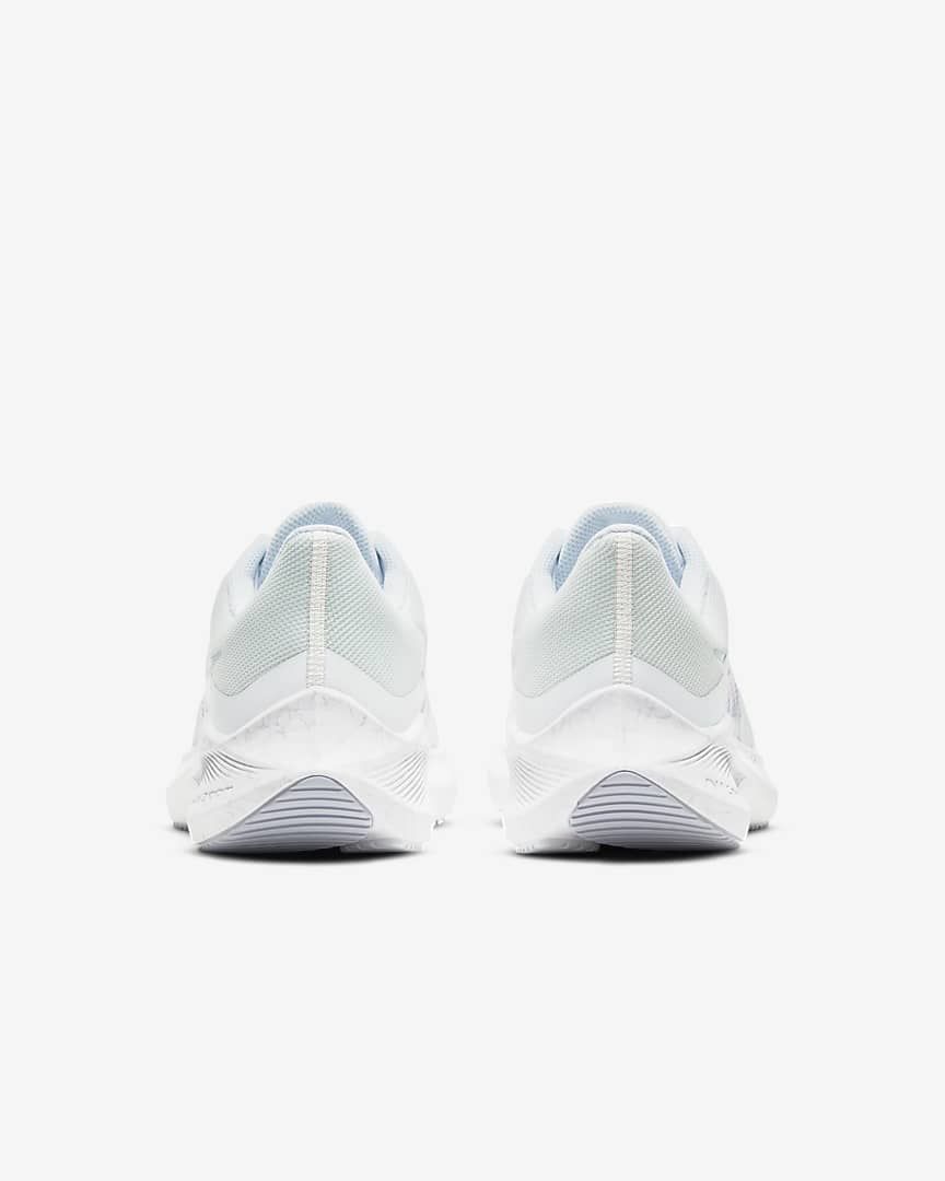 Nike Zoom Winflo 8 Running Shoes in White CW3421-102 - product image from the listing.