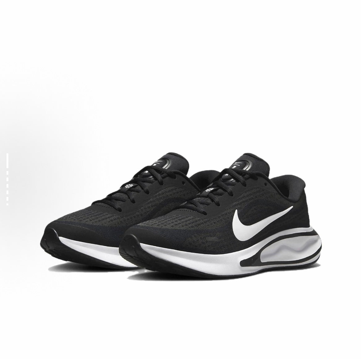 Nike Journey Run Road Running Shoes in Black White FN0228-001 - product image from the listing.