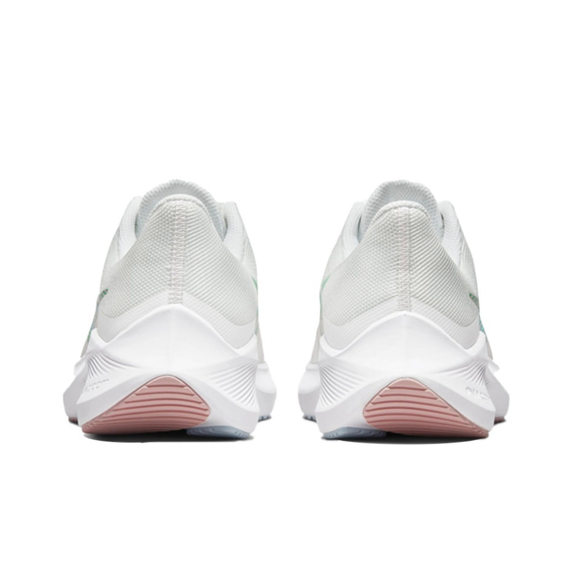 Nike Zoom Winflo 8 Running Shoes in White Green Pink CW3421-105 - product image from the listing.
