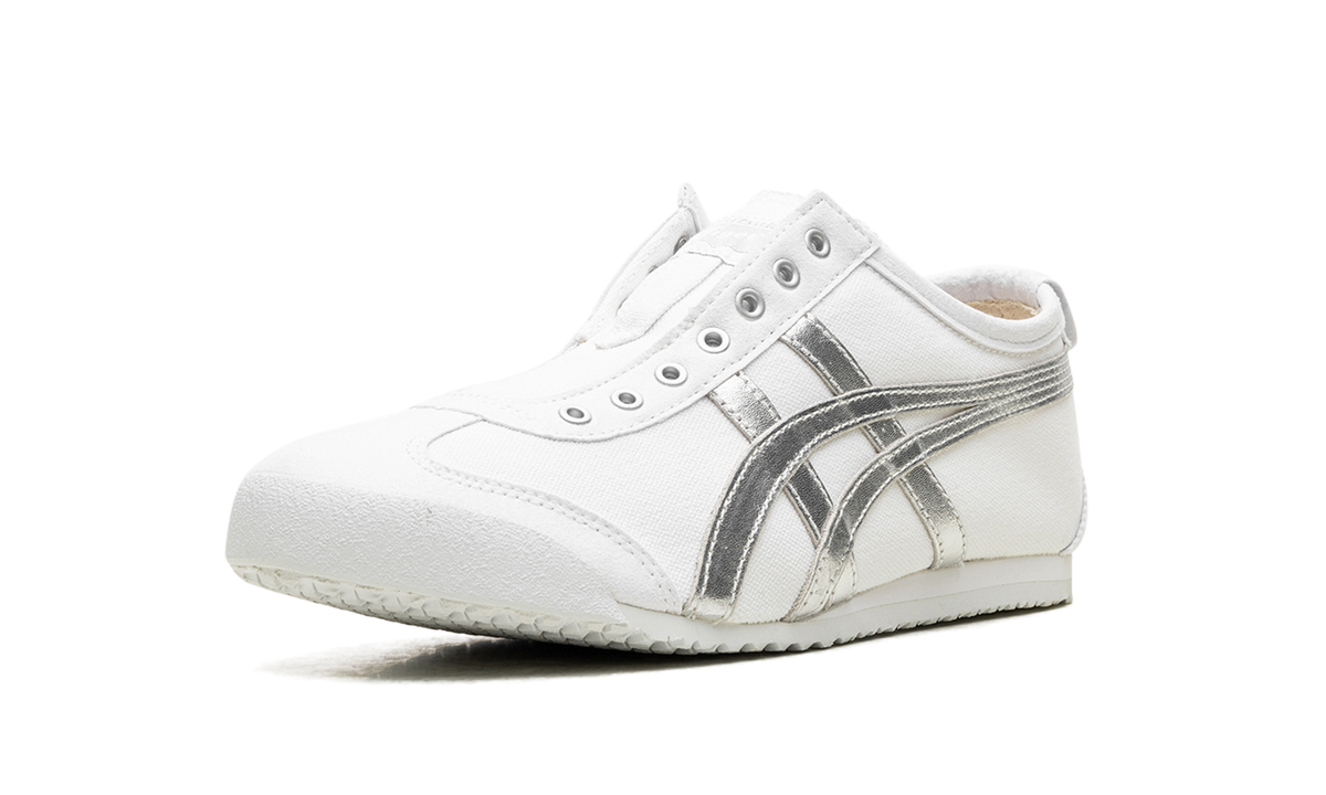 Onitsuka Tiger Mexico 66 Slip On in White Pure Silver 132384 - product image from the listing.