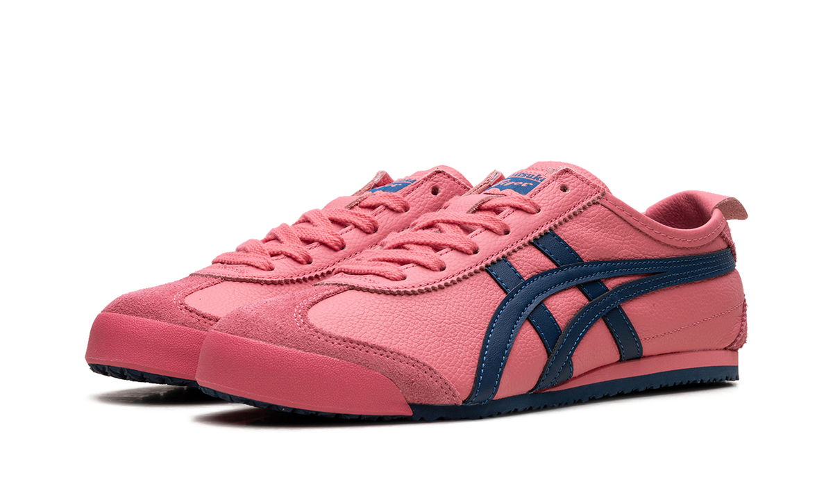Onitsuka Tiger Mexico 66 in Leather Pink Cameo Mako Blue 160020 - product image from the listing.
