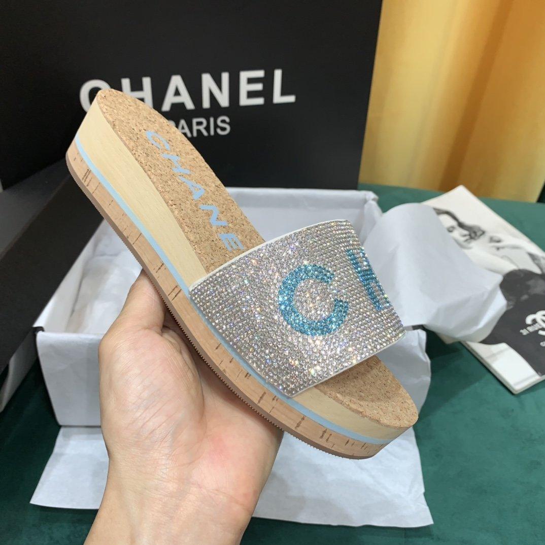 Sandals by Chanel - product photo shown in the listing for this item.