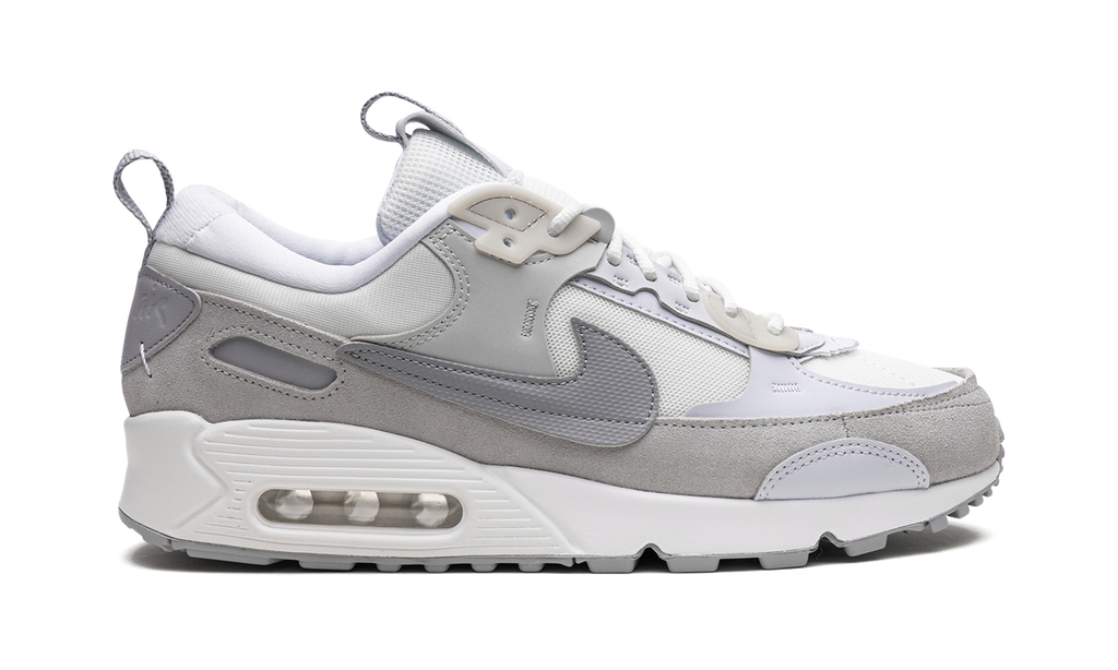 Women's AIR MAX 90 FUTURA MNS "Summit White / Pure Platinum" DM9922 103 - product image from the listing.