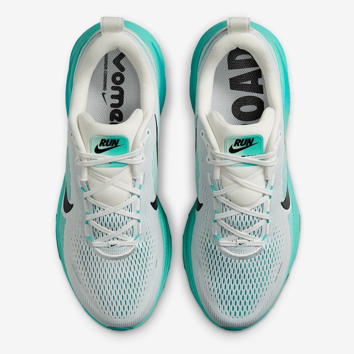 Nike Vomero 18 Running Shoes in White Aqua HM6803-103 - product image from the listing.