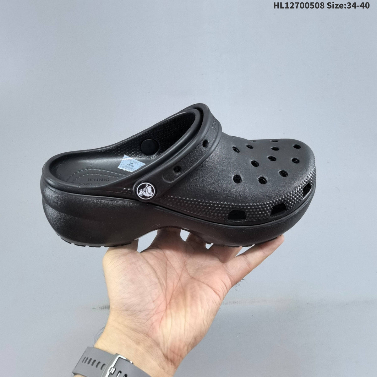 Classic Platform Clog with Ventilation Holes by Crocs - product image from the listing.