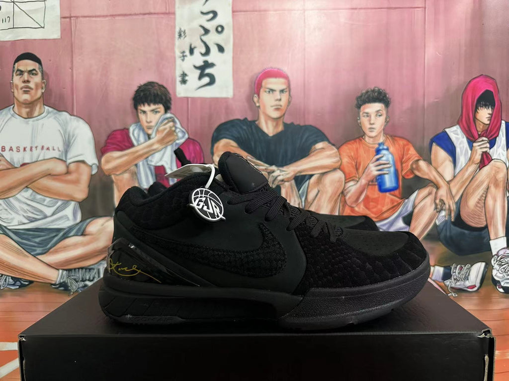Nike Kobe 5 Basketball Shoes in Black - product image from the listing.
