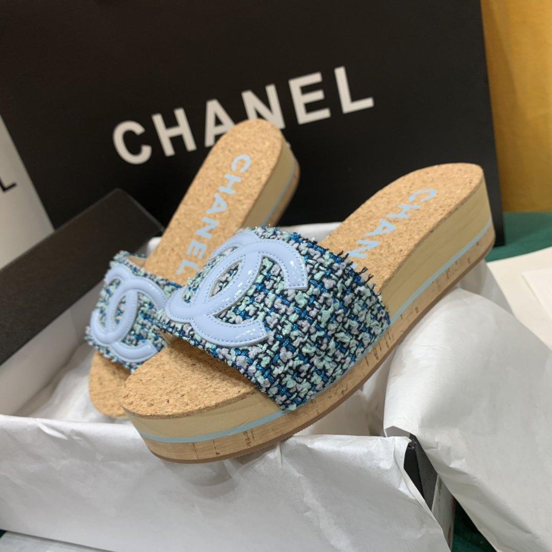 Sandals by Chanel - product photo shown in the listing for this item.