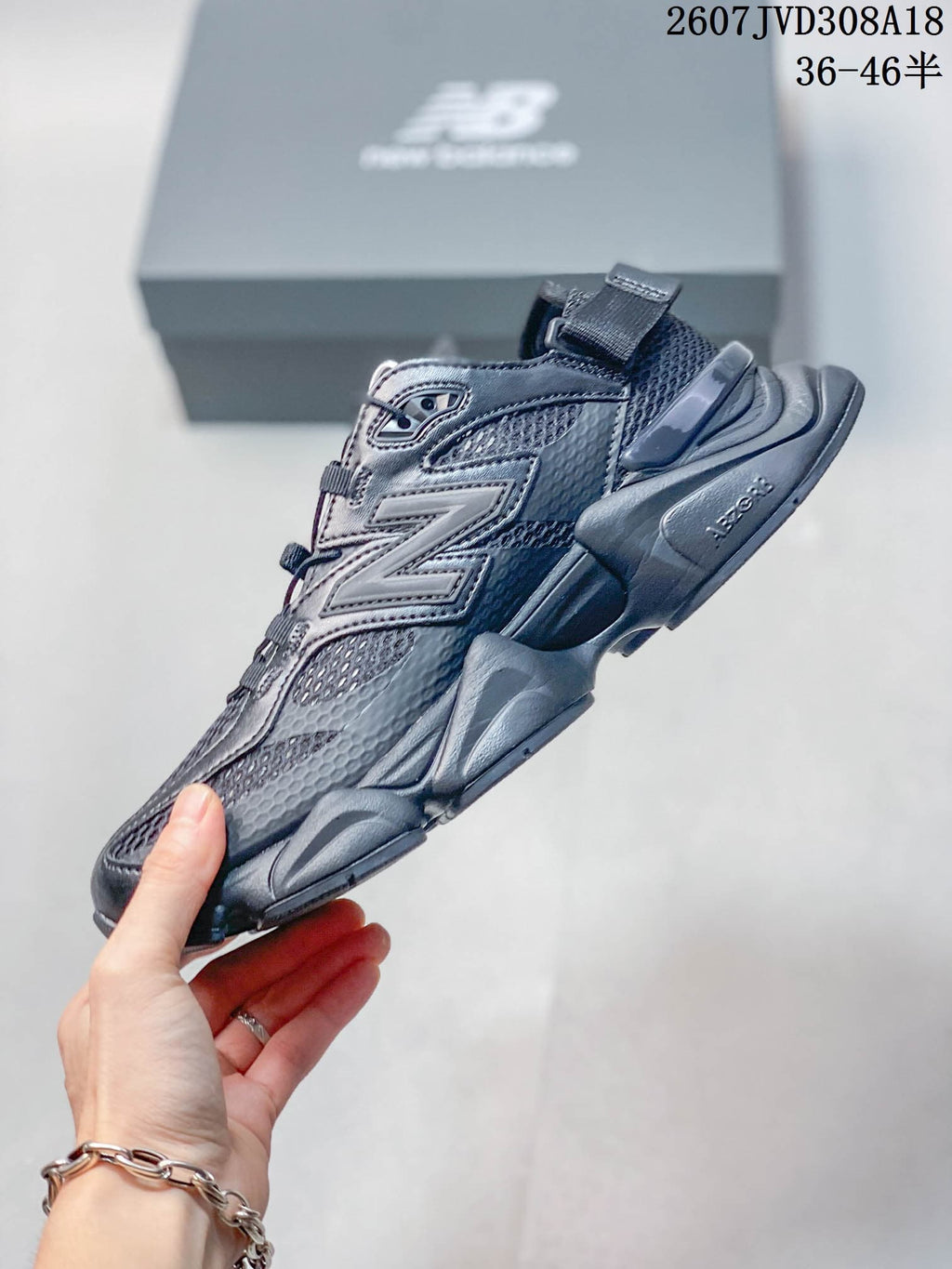 New Balance 9060 Sneakers in Dark Grey 2607JVD308A18 - product image from the listing.