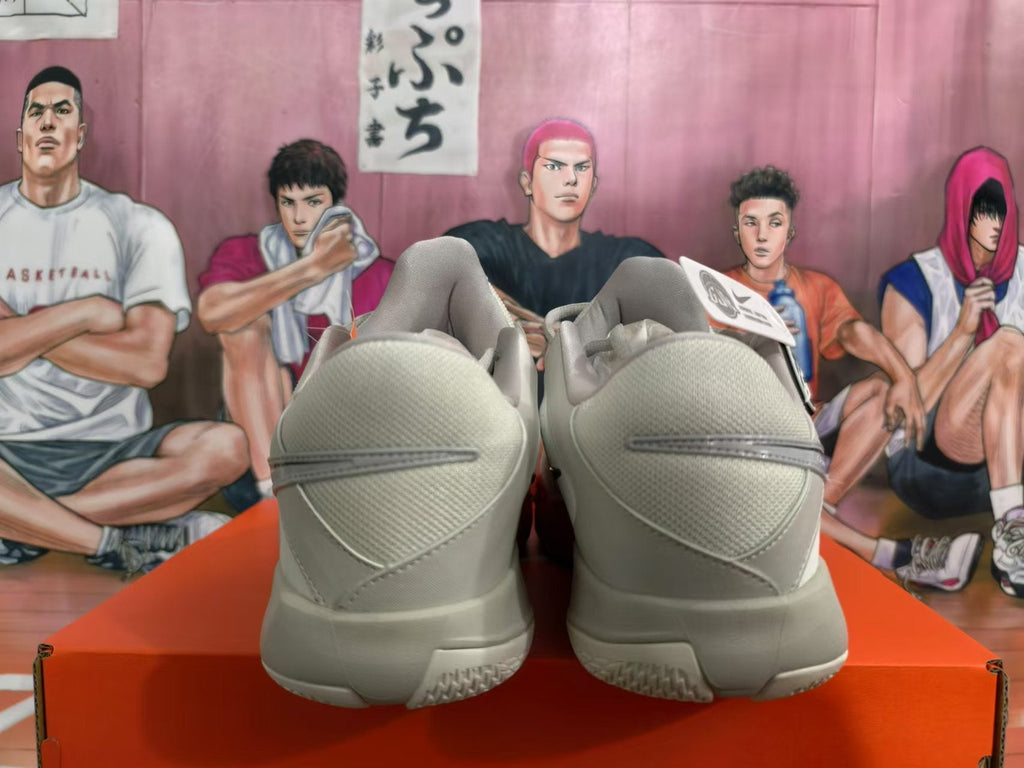Nike Ja 2 Basketball Shoes in White Gray Red - product image from the listing.