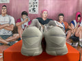 Nike Ja 2 Basketball Shoes in White Gray Red - product image from the listing.