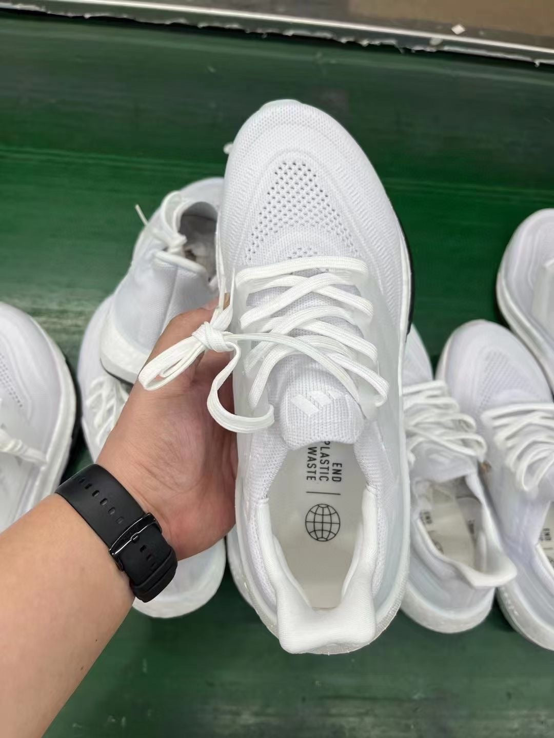 adidas Ultraboost 23 Light Running Shoes, in White and Black GY9350 - product image from the listing.