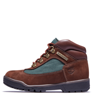 Big Kids Timberland Field Boot in DARK BROWN - product image from the listing.