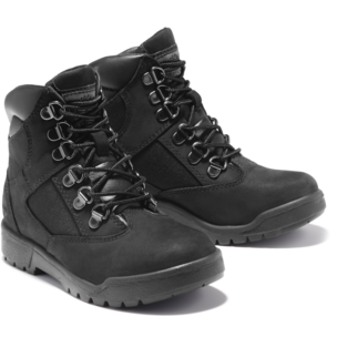 Big Kids Timberland Field Boot Tall Cam- in BLACK - product image from the listing.