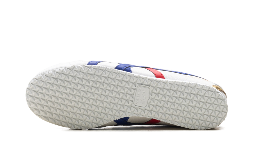 Onitsuka Tiger Mexico 66 in White Blue Red Metallic Gold 228905 - product image from the listing.