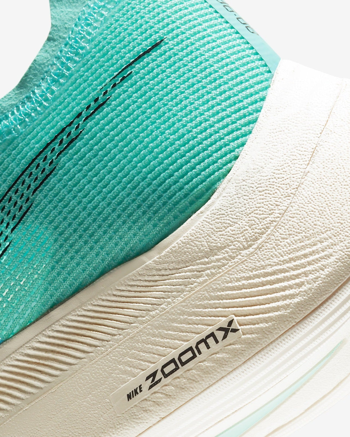 Nike ZoomX Vaporfly NEXT% 2 Running Shoes in Teal Blue CU4111-300 - product image from the listing.