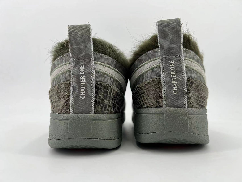Gray and Orange Nike HF6236-002 Low-Top Sneakers - product image from the listing.