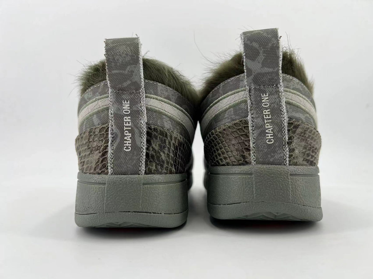 Gray and Orange Nike HF6236-002 Low-Top Sneakers - product image from the listing.