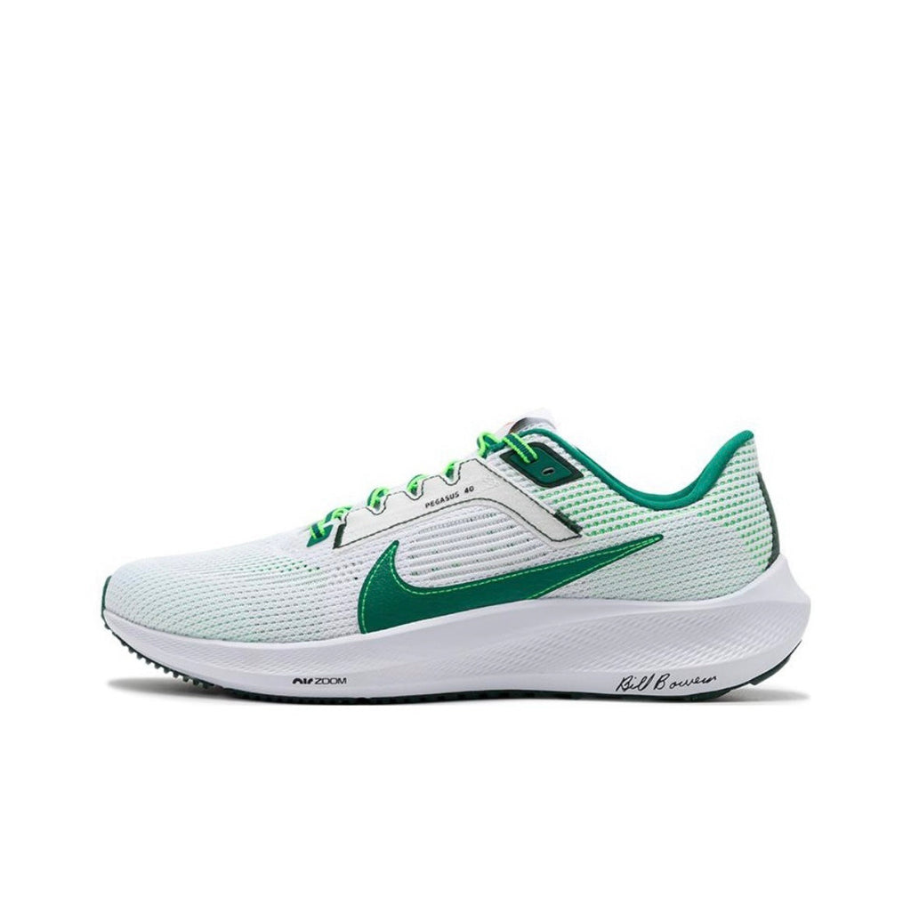 Nike Air Zoom Pegasus 40 PRM Shoes for Running, White/Green FJ0329-100 - product image from the listing.