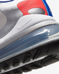 Nike Air Max 270 React Sneakers in White Red Blue CW3094-100 - product image from the listing.