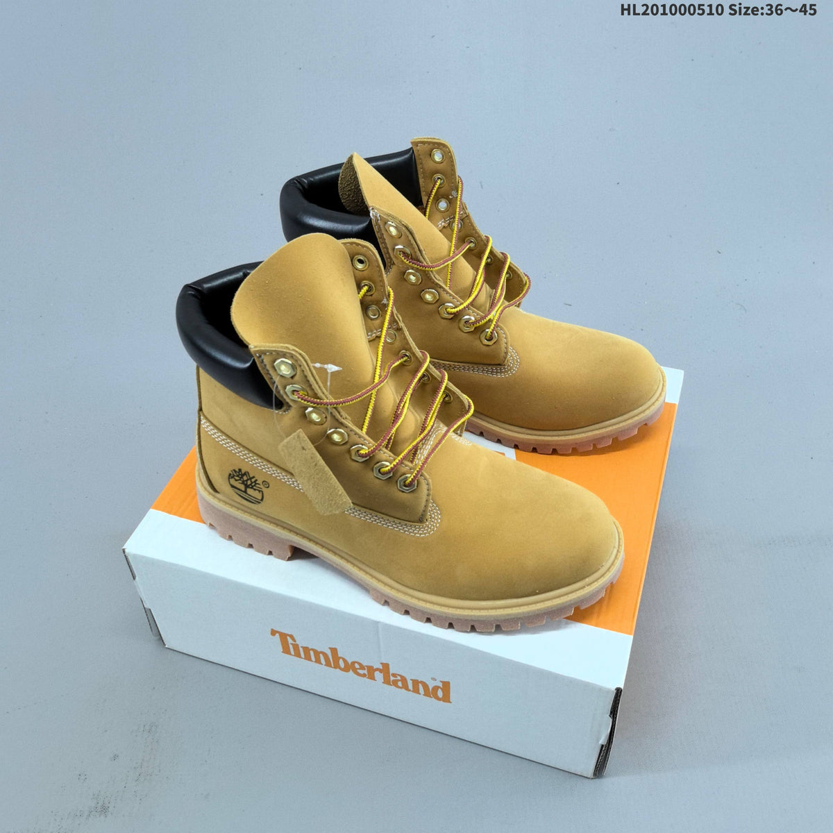 Timberland Yellow High-Cut Lace-Up Boots - product image from the listing.