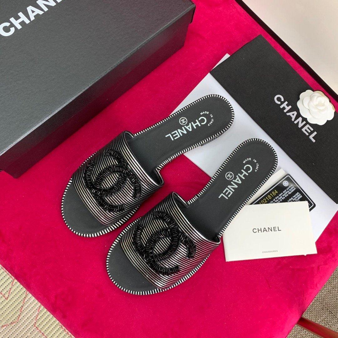 Sandals by Chanel - product photo shown in the listing for this item.