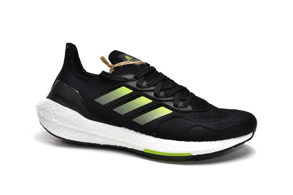 adidas UltraBoost 22 H01172 Running Shoes in Black Green - product image from the listing.