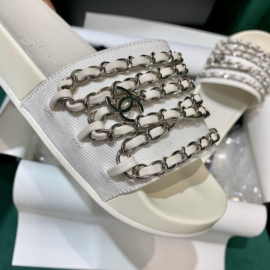 Sandals by Chanel - product photo shown in the listing for this item.