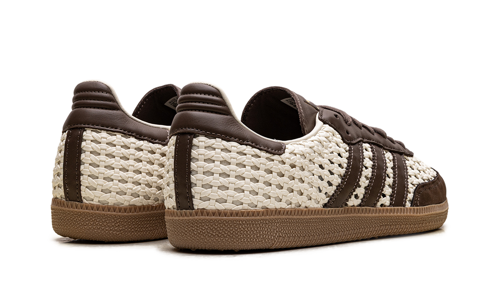 Women's Samba OG "Basketweave Cream White Earth Strata" IH9373 - product image from the listing.