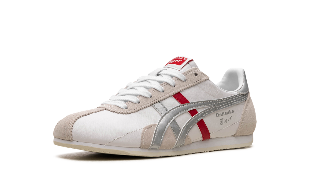 Onitsuka Tiger Runspark in White Silver Red 124796 - product image from the listing.