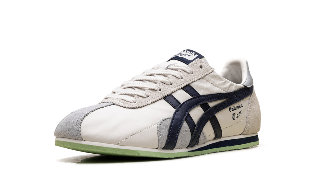 Onitsuka Tiger Runspark in White Cream Navy 211010 - product image from the listing.