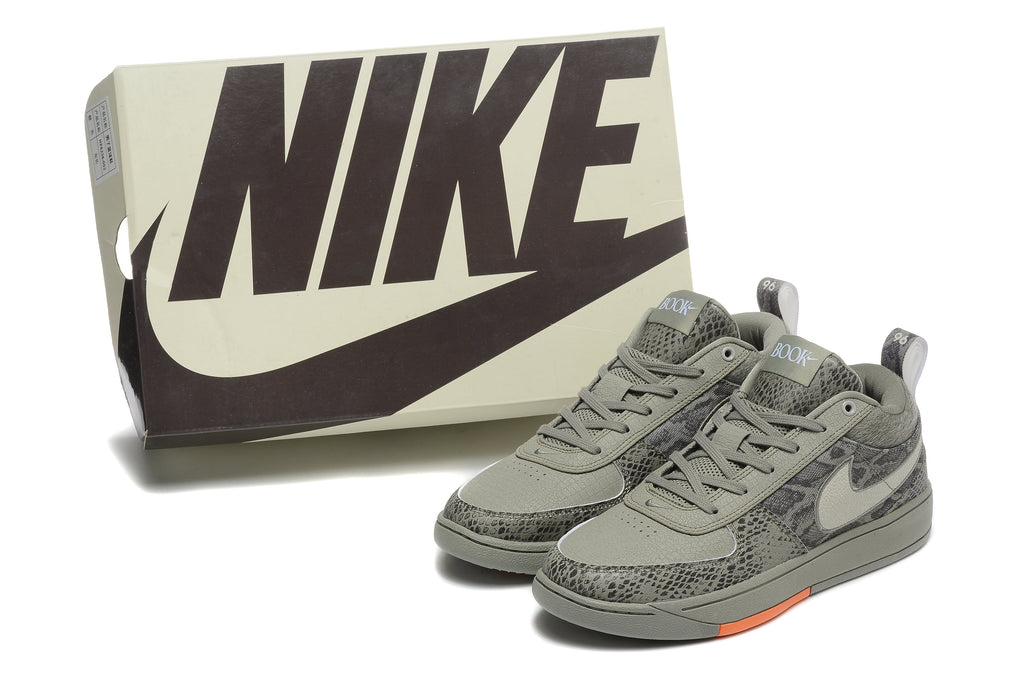 Nike Book 1 Basketball Footwear Grey Snakeskin Print - product image from the listing.