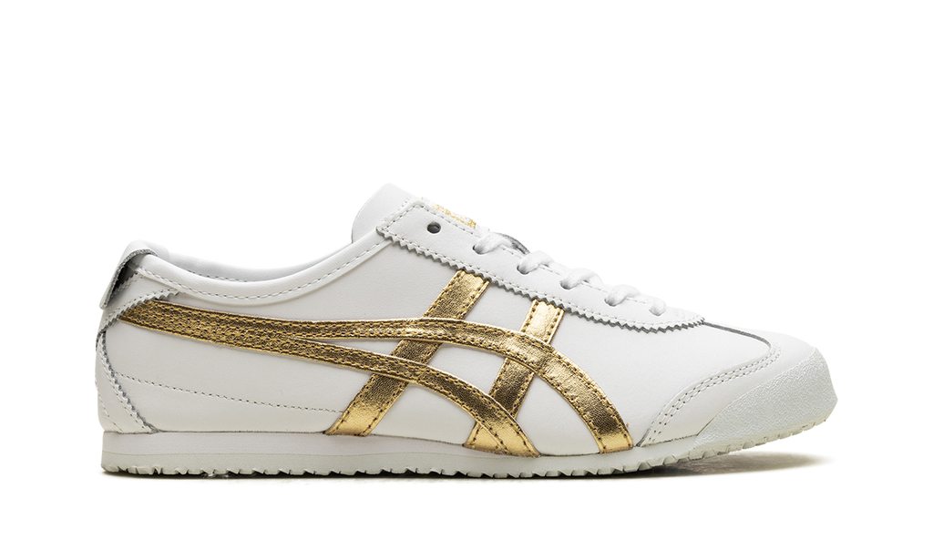 Onitsuka Tiger Mexico 66 in White Rich Gold 130657 - product image from the listing.