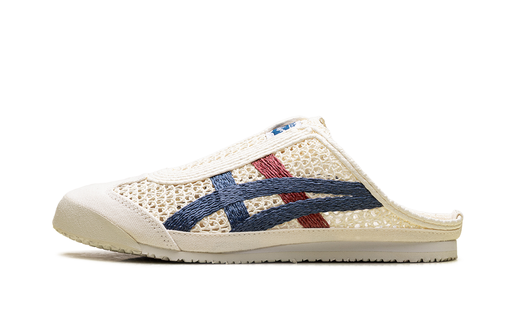 Onitsuka Tiger Mexico 66 Sabot in Cream Mako Blue Red 216658 - product image from the listing.