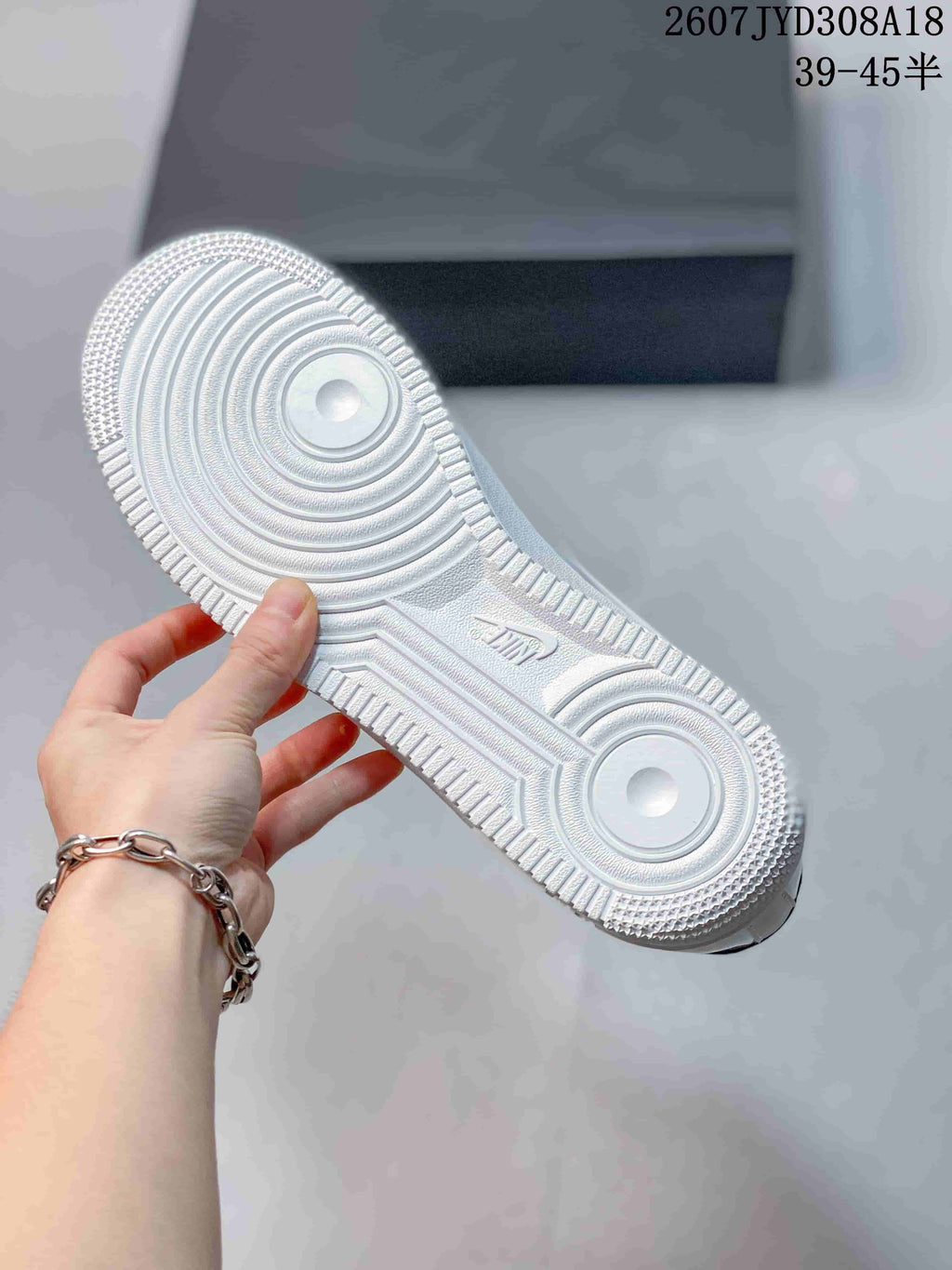 Nike Air Force 1 '07 Low Sneakers in White and Black - product image from the listing.