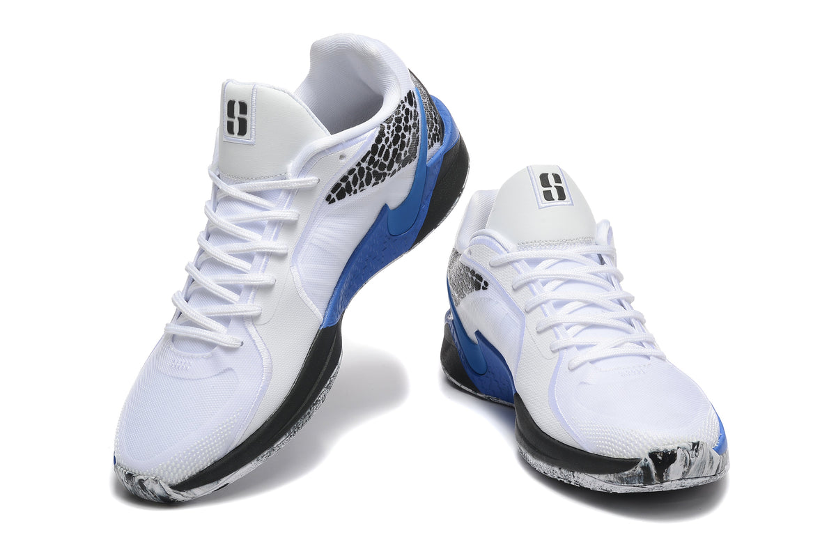 Nike Sabrina 2 Basketball Shoes in White Blue Black - product image from the listing.