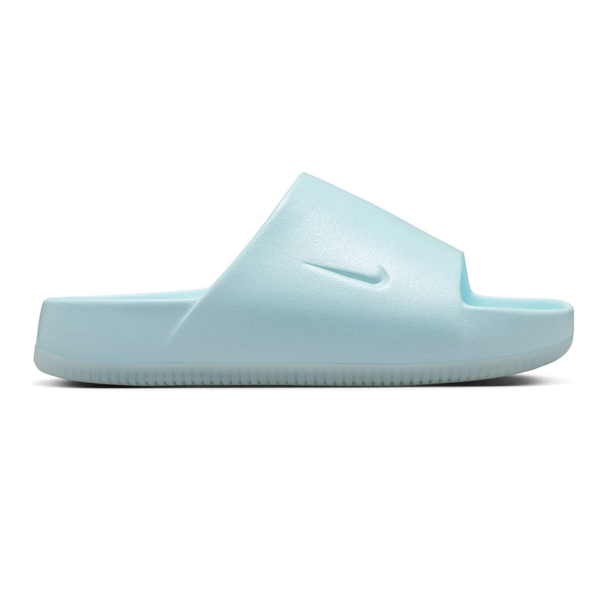 Women's Nike Calm SE Slides - Glacier Blue - product image from the listing.