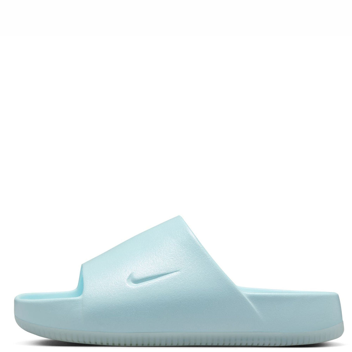 Women's Nike Calm SE Slides - Glacier Blue - product image from the listing.
