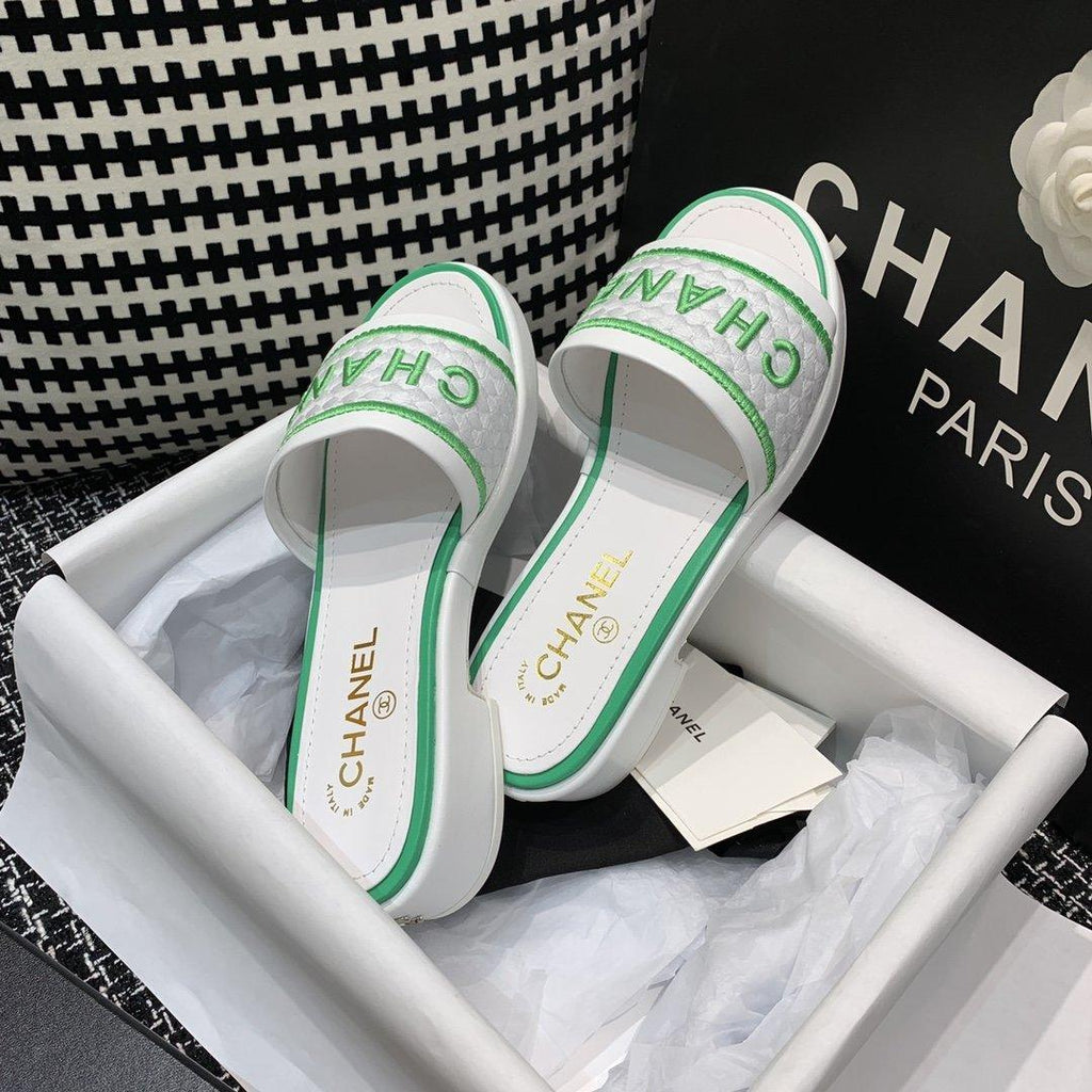Sandals by Chanel - product photo shown in the listing for this item.
