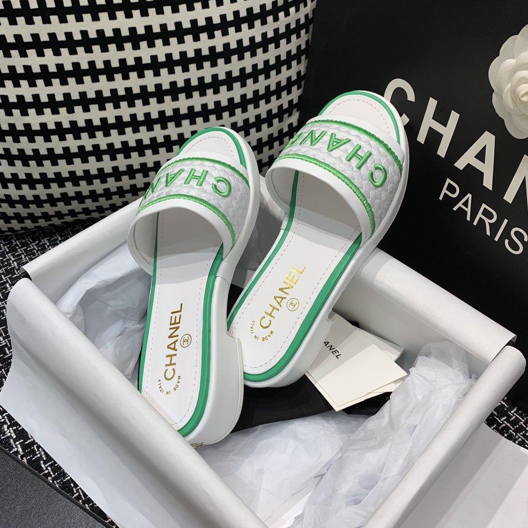 Sandals by Chanel - product photo shown in the listing for this item.