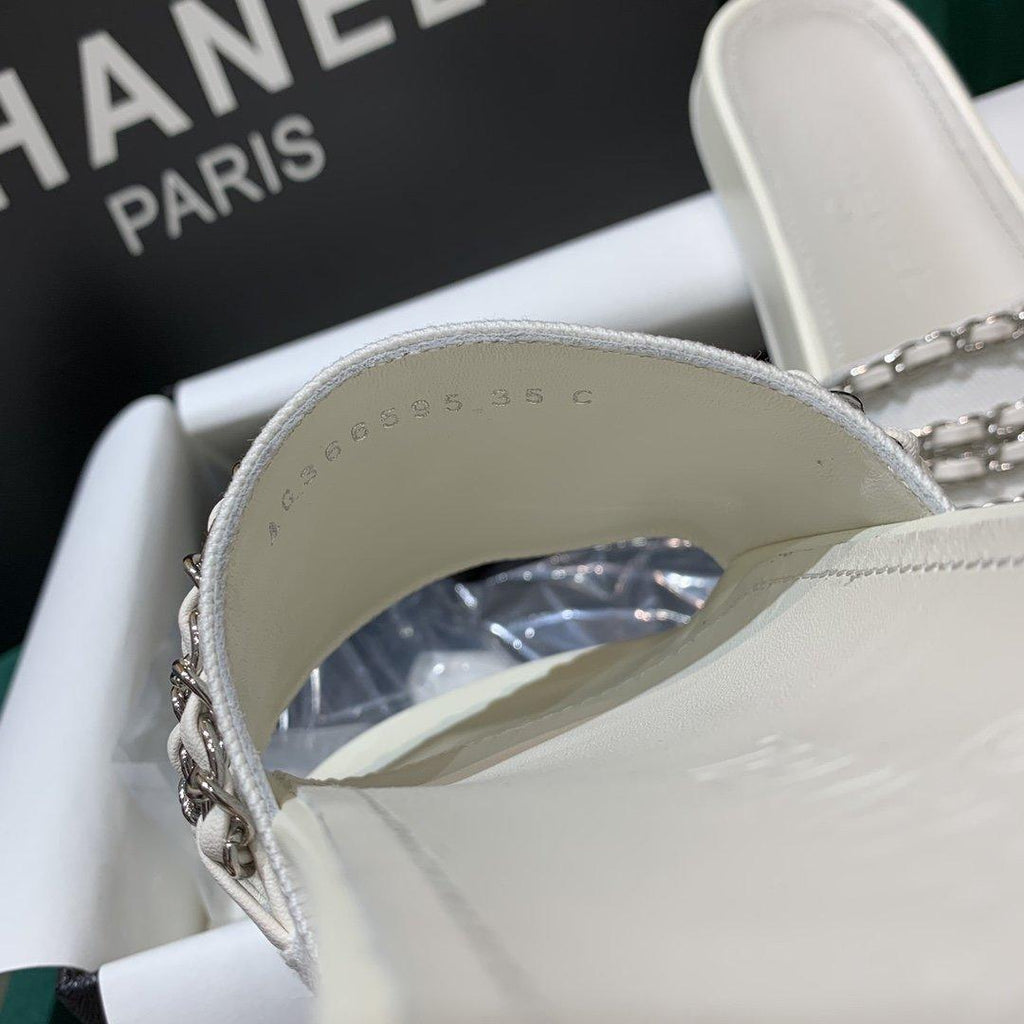 Sandals by Chanel - product photo shown in the listing for this item.